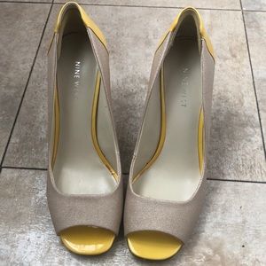 Nine West open Toe heels